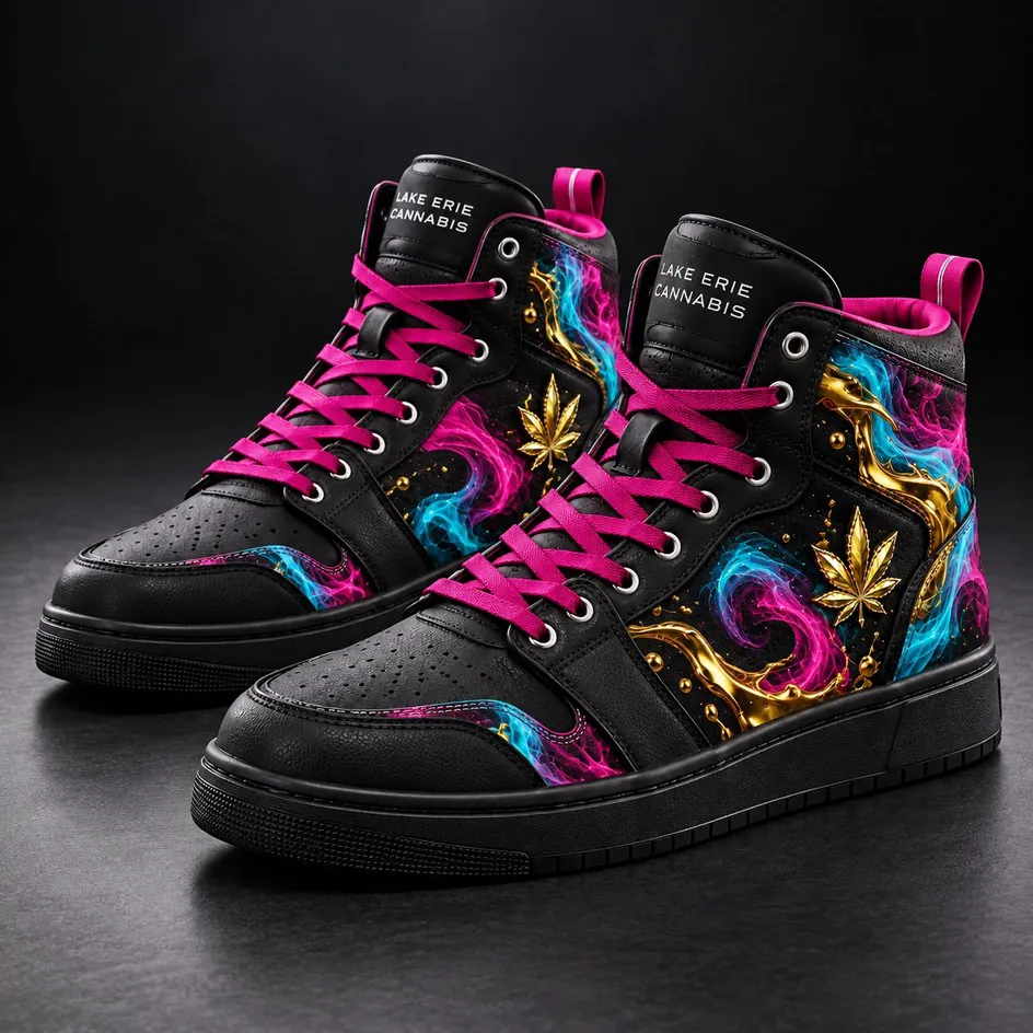 Crystal High-Top Sneakers concept render
